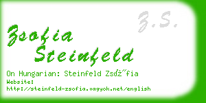 zsofia steinfeld business card